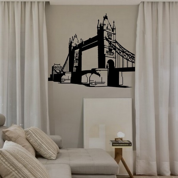 Voorbeeld van de muur stickers: Tower Bridge